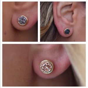 Druzy Stud Earrings